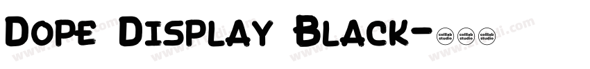 Dope Display Black字体转换